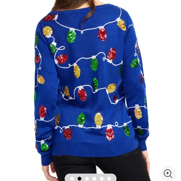 TIPSY ELVES WOMEN’S XS UGLY CHRISTMAS SWEATER CHRISTMAS SWEATER NWOT - Picture 2 of 4